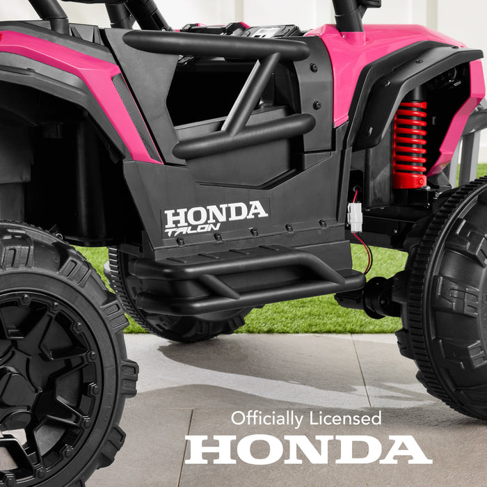 24V Kids Ride-On UTV Officially Licensed Honda Talon w/ Remote, LED Lights