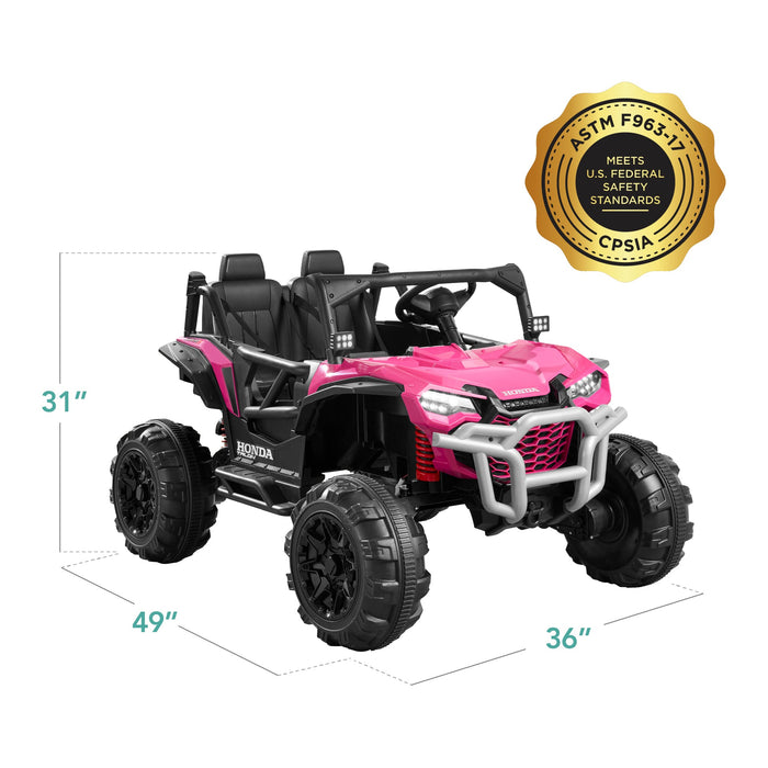 24V Kids Ride-On UTV Officially Licensed Honda Talon w/ Remote, LED Lights