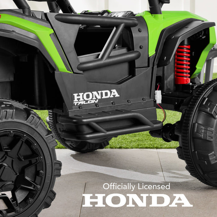 24V Kids Ride-On UTV Officially Licensed Honda Talon w/ Remote, LED Lights