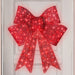 Pre-Lit Large Christmas Bow Decoration, Holiday Decor w/ 8 Functions