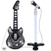 Kids Pretend Play Guitar Musical Instrument Toy w/ Microphone, Stand - 19in