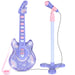 Kids Pretend Play Guitar Musical Instrument Toy w/ Microphone, Stand - 19in