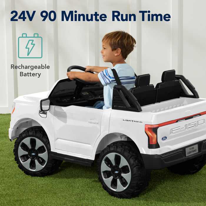 24V Kids Ride On Car Officially Licensed Ford Lightning w/ Remote, 2 Speeds