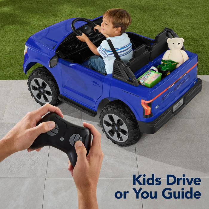 24V Kids Ride On Car Officially Licensed Ford Lightning w/ Remote, 2 Speeds