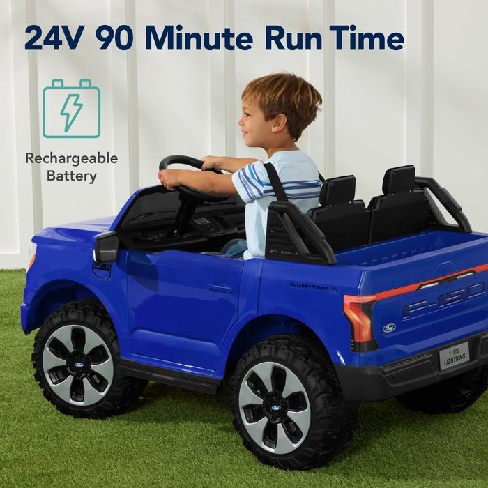 24V Kids Ride On Car Officially Licensed Ford Lightning w/ Remote, 2 Speeds