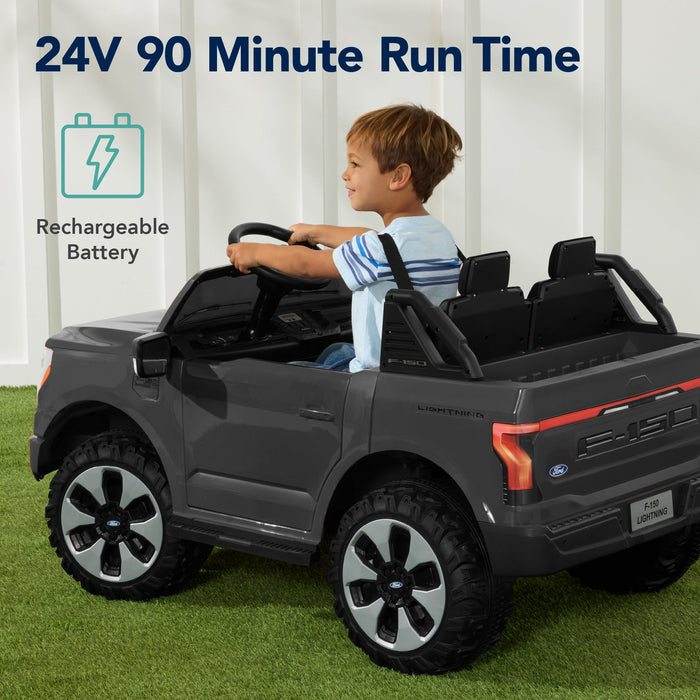 24V Kids Ride On Car Officially Licensed Ford Lightning w/ Remote, 2 Speeds