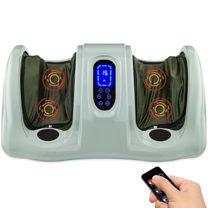 Therapeutic Foot Massager w/ High Intensity Rollers, Remote, 3 Modes