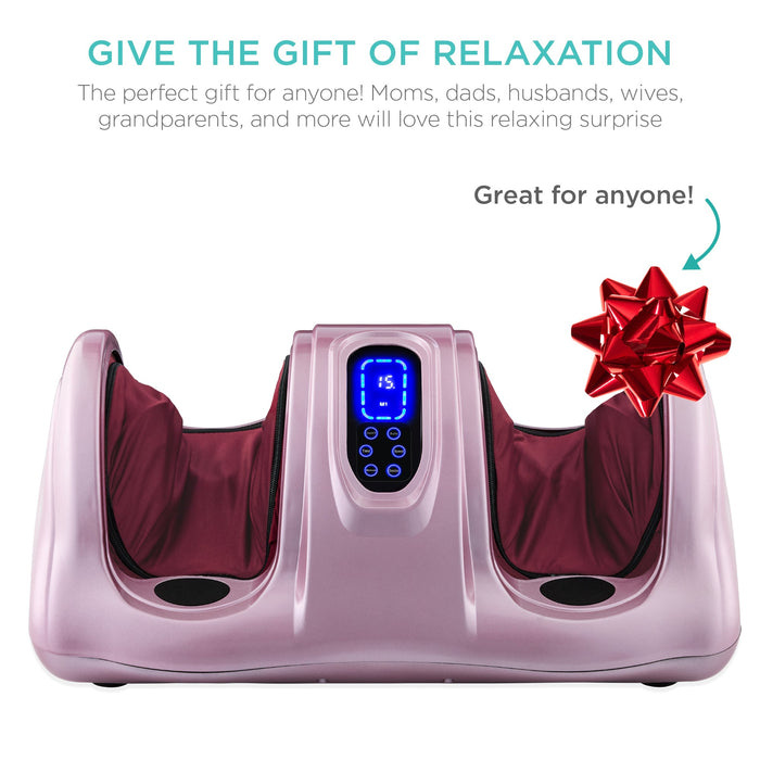 Therapeutic Foot Massager w/ High Intensity Rollers, Remote, 3 Modes