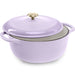 Cast-Iron Dutch Oven Kitchen Cookware w/ Enamel, Handles - 6qt