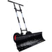 2-Wheel Snow Pusher w/ Adjustable Handle, Reflective Tape - 36in