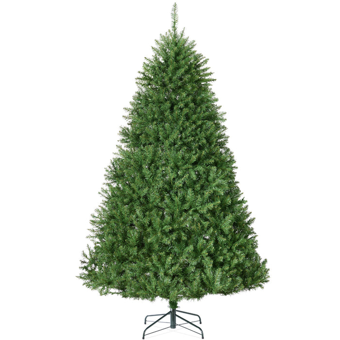 Hinged Douglas Full Fir Artificial Christmas Tree w/ Metal Stand