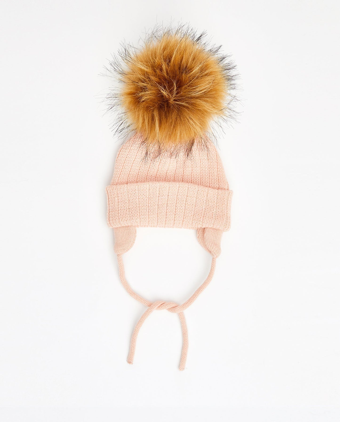 MPOMPON Knit Beanie Pink Nude