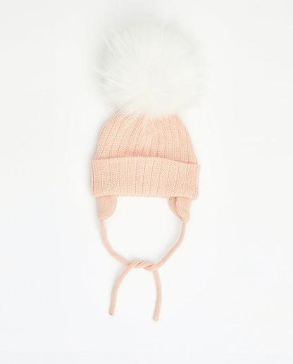 Bonnet Tricot Rose Nude