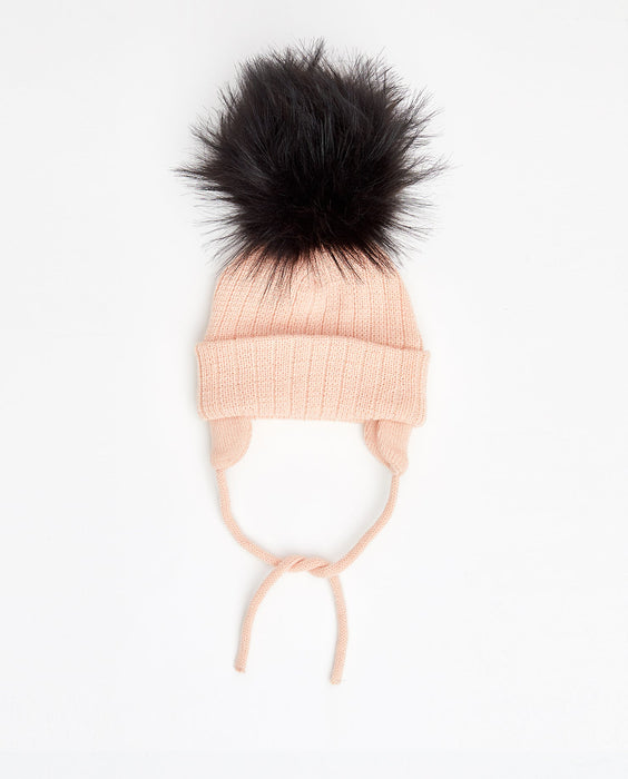 Knit Beanie Pink Nude